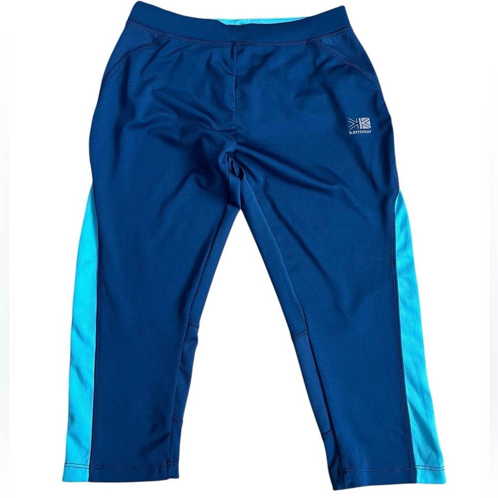 Karrimor Women Blue Cropped Running Leggings Waist 24
